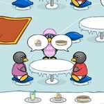 Pingvin étkező játék