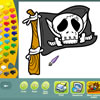 Един пират оцветяване страници игра