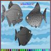 Piranha Coloring game