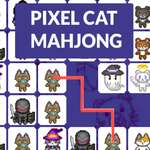 Пикселна котка Махджонг игра