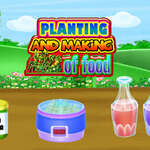 Ültetés és élelmiszer-készítés játék