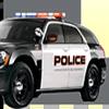Policajný vodičský prekážkovú dráhu hra