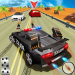 Полицейска кола преследване криминални състезателни игри