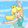 Princess Peach Figure Skater game