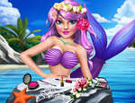Princess Mermaid Make-up stijl spel
