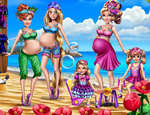 Zwangere Moms Exotische Vakantie spel