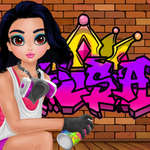 Princezná Cool Graffiti hra