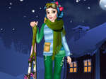 Princezná Zimné lyžovanie hra