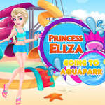 Prinzessin Eliza geht in den Aquapark Spiel