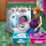 Día de lavandería princesa embarazada juego