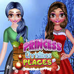 Princess Christmas Places game