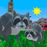 Raccoon Adventure City Simulator 3D game