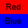 Rouge à rouge et bleu à bleu jeu