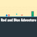 Rotes und blaues Abenteuer Spiel