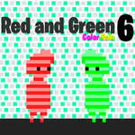 Červená a zelená 6 farebný dážď hra