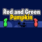 Rode en groene pompoen spel