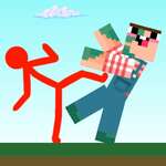 Red Stickman vs Craftmans game