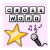 Rock en Pop muziek snel Crosswords spel