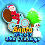 Santa Wheelie Fiets Challenge spel