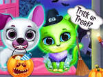 игра Страшный макияж Хэллоуин Pet салон