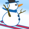 Sneeuwpop skiën spel