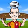 Sneijder stuiterende bal spel