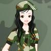 Vestido de niña soldado juego