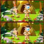 Spot 5 Differences Camping game