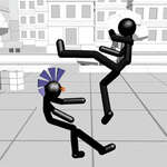 Stickman luchando en 3D juego