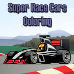 Super Race Cars para colorear juego