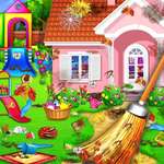 Sweet Home Cleaning Princess House Cleanup Game