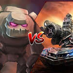 Tank VS Golems game