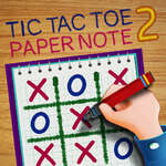 Tic Tac Toe Papier Hinweis 2 Spiel