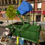 Camion della spazzatura pulita della città gioco
