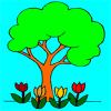 tree coloring game