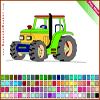Traktor színezék játék
