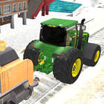 Traktor vontató vonat játék