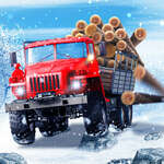 Truck Driver Snowy Roads game