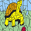 Turtle and ball coloring game