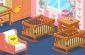 Бебешки стая с 2 единични легла дизайн игра