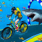 Onder water fietsracen spel