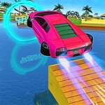 Вода кола каскадьор състезания 2019 3D автомобили каскадьор игри