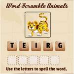 Word Scramble Animals Spiel