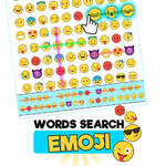 Edición Emoji de búsqueda de palabras juego