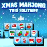 Vianočný solitér Mahjong Trio hra