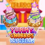 Finom Churros fagylalt játék